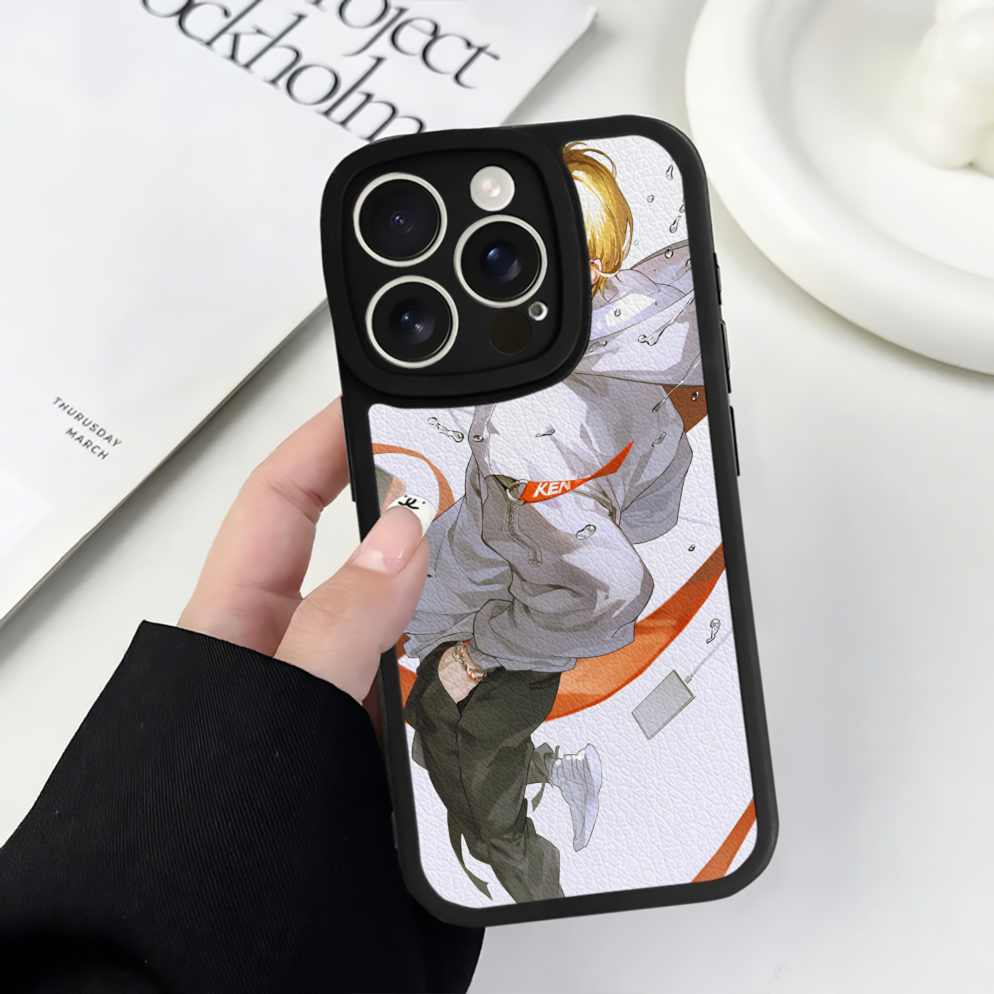 （画像用） ハイキュー!! Haikyu!! 【iPhone 16シリーズ対応】シリコンスマホケース（レザー調） 材質：シリコン